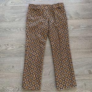 TORY BURCH printed cropped pants
